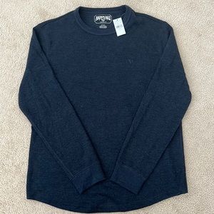 American Eagle Mens Navy Blue Thermal Sweater NWT